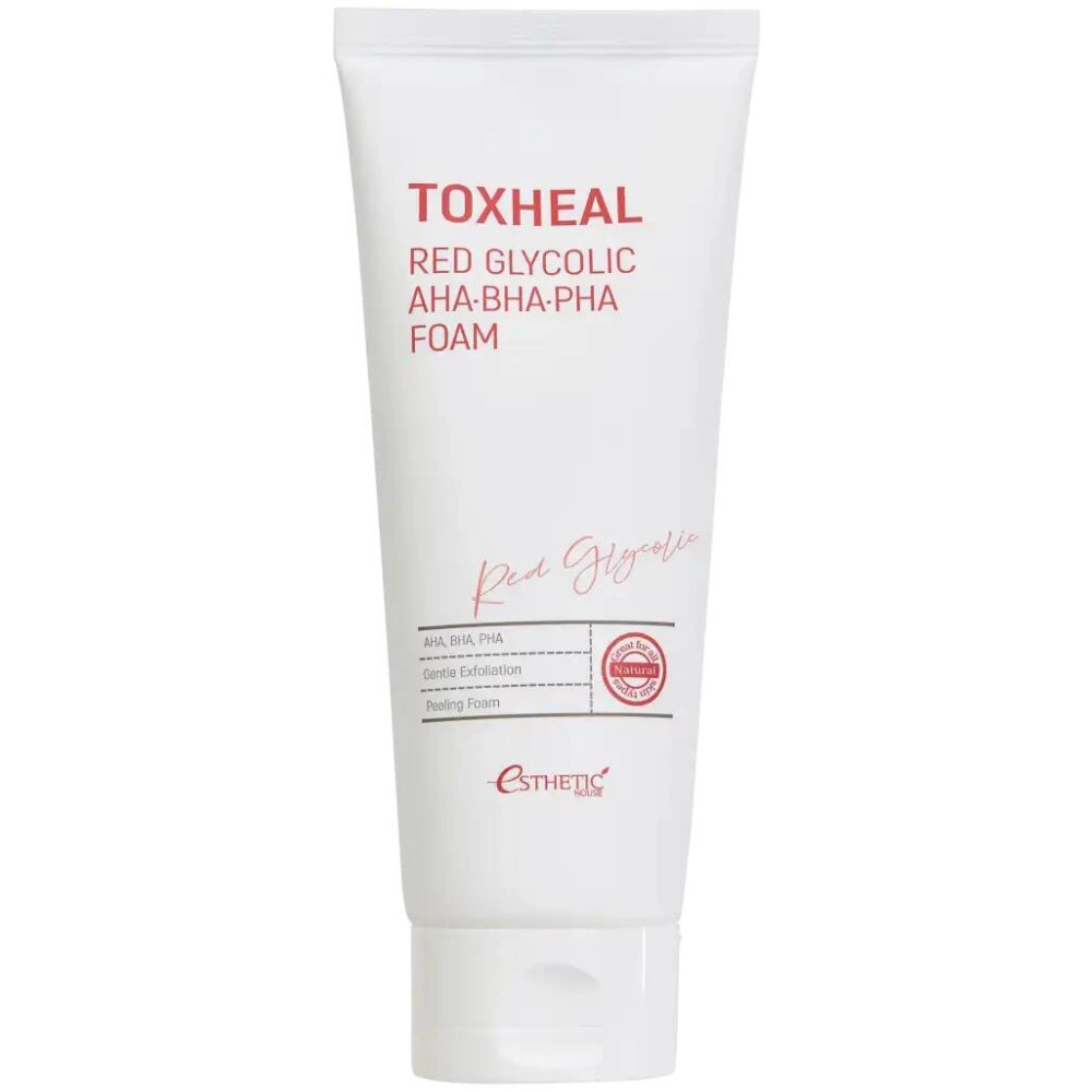 Esthetic House, Пенка для умывания Toxheal red glycolic, 150 мл